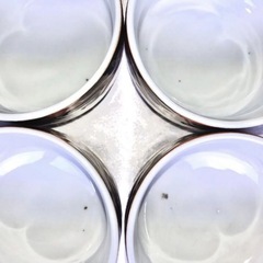 【レア柄】昭和レトロ　湯飲み　抽象柄　豹柄　迷彩柄　10客セット　茶器　酒器の画像