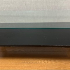 ガラス天板ローテーブル　の画像