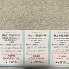 東急株式会社　株主優待券　の画像