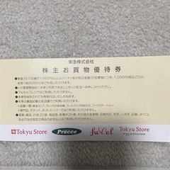 東急株式会社　株主優待券　の画像