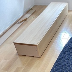 【最大割引】コンセント付き引出し付きセミダブルベッドフレームの画像