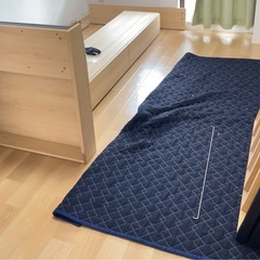 【最大割引】コンセント付き引出し付きセミダブルベッドフレームの画像