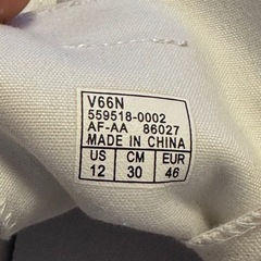 未使用　VANS  CLASSIC SKOOL HI/ハイカットスニーカー/30cm/WHT/コットン/V66Nの画像