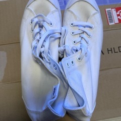 未使用　VANS  CLASSIC SKOOL HI/ハイカットスニーカー/30cm/WHT/コットン/V66Nの画像