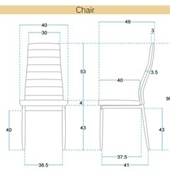 ダイニング レイブン5点セットの画像