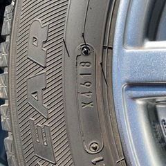 美品　145/80R13　ET43 スタッドレス付きアルミホイールの画像