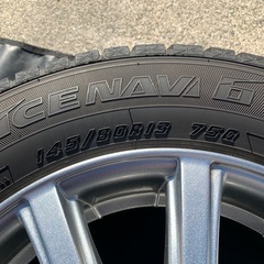 美品　145/80R13　ET43 スタッドレス付きアルミホイールの画像