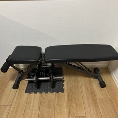 ダンベル・折りたたみ式ベンチセットの画像