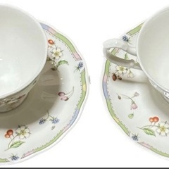 ナルミボーンチャイナ　コーヒーカップ＆ソーサーの画像