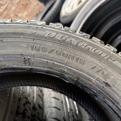 165/60R15 ダンロップ WM02 2022年 スタッドレス  4本の画像