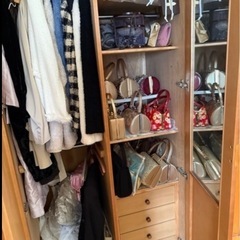 桜の木　箪笥（洋服、和服）3点セットの画像