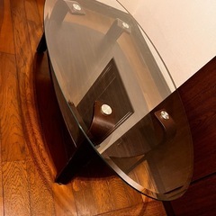 🔷お取引品　早い者勝ち‼️🉐ローテーブル　強化ガラスセンターテーブルの画像