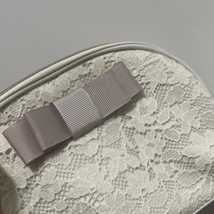 新品未使用♡HAMANOのレースポーチです☺️の画像