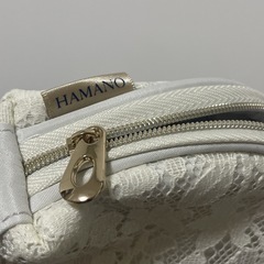 新品未使用♡HAMANOのレースポーチです☺️の画像