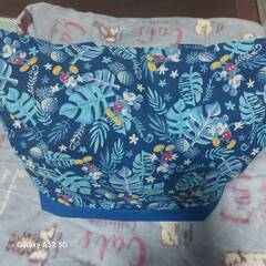 東京ディズニーリゾート ミッキー トートバッグ 青 2015 美品の画像