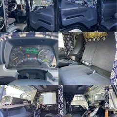 ブルーテックキャンター 平ボディ デコトラ 造りボディの画像