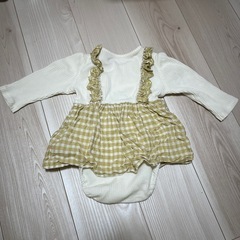 【極美品】mamaraku 80 チェックワンピースの画像