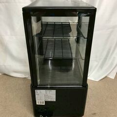 【北見市発】KIJIMA 城島 冷蔵ショーケース HJR-FG60SBK 2019年製 60L 黒 (D6671txwY)の画像