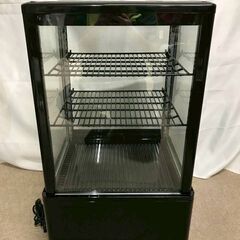 【北見市発】KIJIMA 城島 冷蔵ショーケース HJR-FG60SBK 2019年製 60L 黒 (D6671txwY)の画像