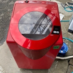 NO B658🌈福岡市内配送設置無料✨🌈AQW-LV800F-R 全自動洗濯機 SLASH（スラッシュ） シャイニーレッド [洗濯8.0kg /乾燥機能無 /上開き]の画像