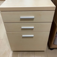 チェスト キャスター付き 引き出しの画像