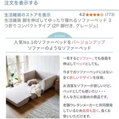 ソファベッド　500円　　　の画像