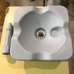 【新品未使用】パラソルベース 注水式 15L グレー パラソルスタンドの画像