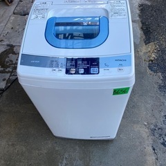NO B656🌈福岡市内配送設置無料✨🌈日立 HITACHI 全自動洗濯機（5.0kg） 白い約束 ピュアホワイト NW-5MR-Wの画像