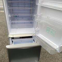 NO B653🌈福岡市内配送設置無料✨🌈シャープ SHARP 冷蔵庫(幅60.0cm) 350L 両開き 3ドア シルバー系 SJ-W351E-S 2019ねn2019年の画像