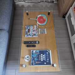 ニトリ グラス センターテーブルの画像