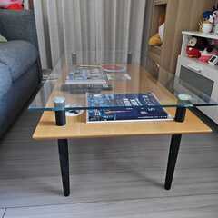 ニトリ グラス センターテーブルの画像