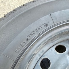 激安‼️早い者勝ち‼️スチールホイール　タイヤ付き　山あり　6穴の画像