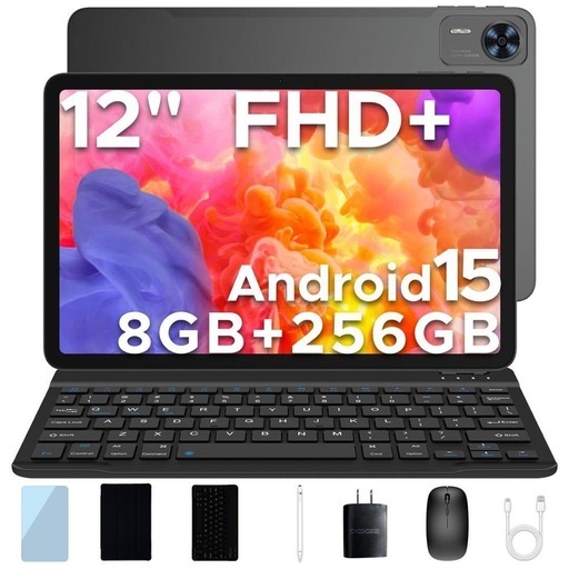 【✨新品✨】Android 15 タブレット キーボード付き　12インチWiFi