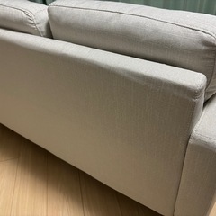 3人掛けソファー 幅1690 布製 肘付きの画像