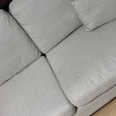 3人掛けソファー 幅1690 布製 肘付きの画像