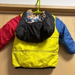 ビッツ　アウター　猫耳帽子　リバーシブル　90サイズの画像