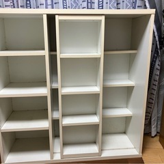 マンガ用の本棚　ホワイトの画像