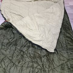 二人用二人用寝袋 Coleman Hudson double コールマン ハドソンダブル カーキの画像