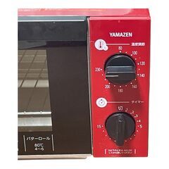 ★動作確認済み★オーブントースター　4枚焼き　1200W　山善　DTC-FC888　レッドの画像