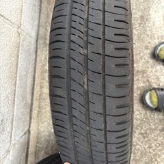 LA100 ムーヴ 純正 14インチ アルミホイール 14X4.5J +45 タイヤ付 4本 セットの画像