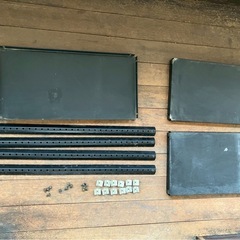 黒のスチールラック②の画像