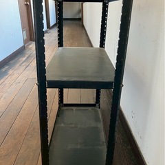 黒のスチールラック②の画像