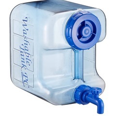 岩谷マテリアル(Iwatani Materials) ウォッシャブルタンク ポリカ 12L 蛇口式コック付 半透明(ナチュラル) の画像