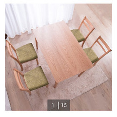 ニトリダイニングセット　4人用の画像