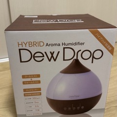 受付終了　【お手頃1,000円】ハイブリッド加湿器 Dew Drop（デュードロップ）アロマ対応の画像