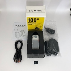 【162】新品 2.7K HD VIDEO ミニアクションカメラ（ホワイト）の画像