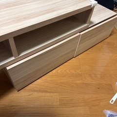 テレビ台　木目調　伸縮タイプの画像