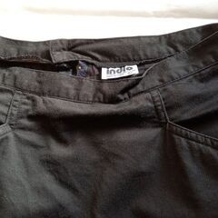 indio 黒 コットンタイトスカート ミニ丈 サイズLの画像