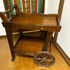 カリモク　キッチンワゴン　コロニアル　アンティーク調　karimokuの画像