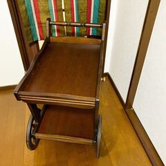 カリモク　キッチンワゴン　コロニアル　アンティーク調　karimokuの画像